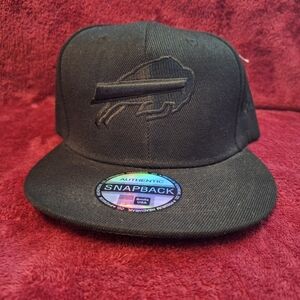 Black Buffalo Bills Snapback Hat